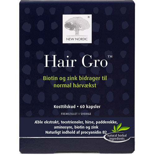 New Nordic Hair Gro | 60 kapsler fra New Nordic på Mecindo.dk