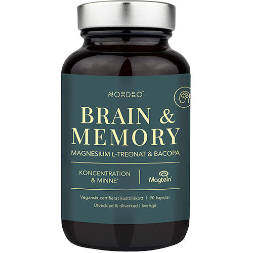 NORDBO Brain & Memory Magnesium | 90 kapsler fra NORDBO på Mecindo.dk
