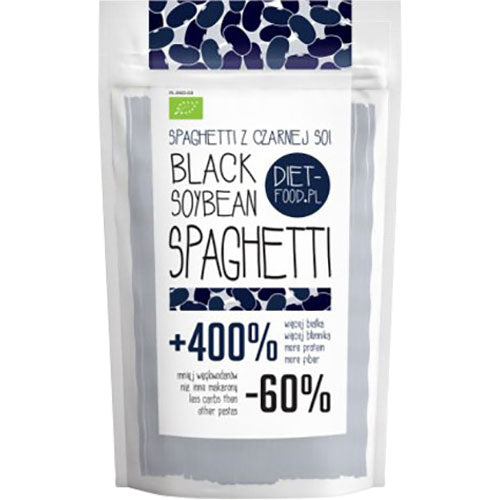Diet-food Soja Spaghetti Sort Økologisk Glutenfri | 200 gr fra Diet-food på Mecindo.dk