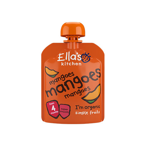 Ellas Kitchen Babymos Mango, Mango & Mango 4 Mdr Økologisk | 70 gr fra Ellas Kitchen på Mecindo.dk