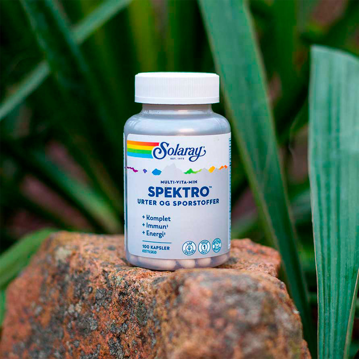 Solaray Spektro Multi-vitamin M. Jern Og K2 | 100 kapsler fra Solaray på Mecindo.dk