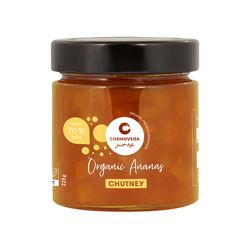 Cosmoveda Chutney Ananas Økologisk | 225 gr fra Cosmoveda på Mecindo.dk