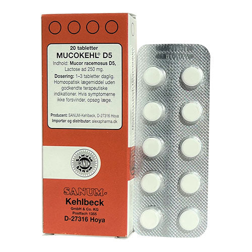 Sanum Mucokehl Tabletter D5 | 20 Tabl. fra Sanum på Mecindo.dk