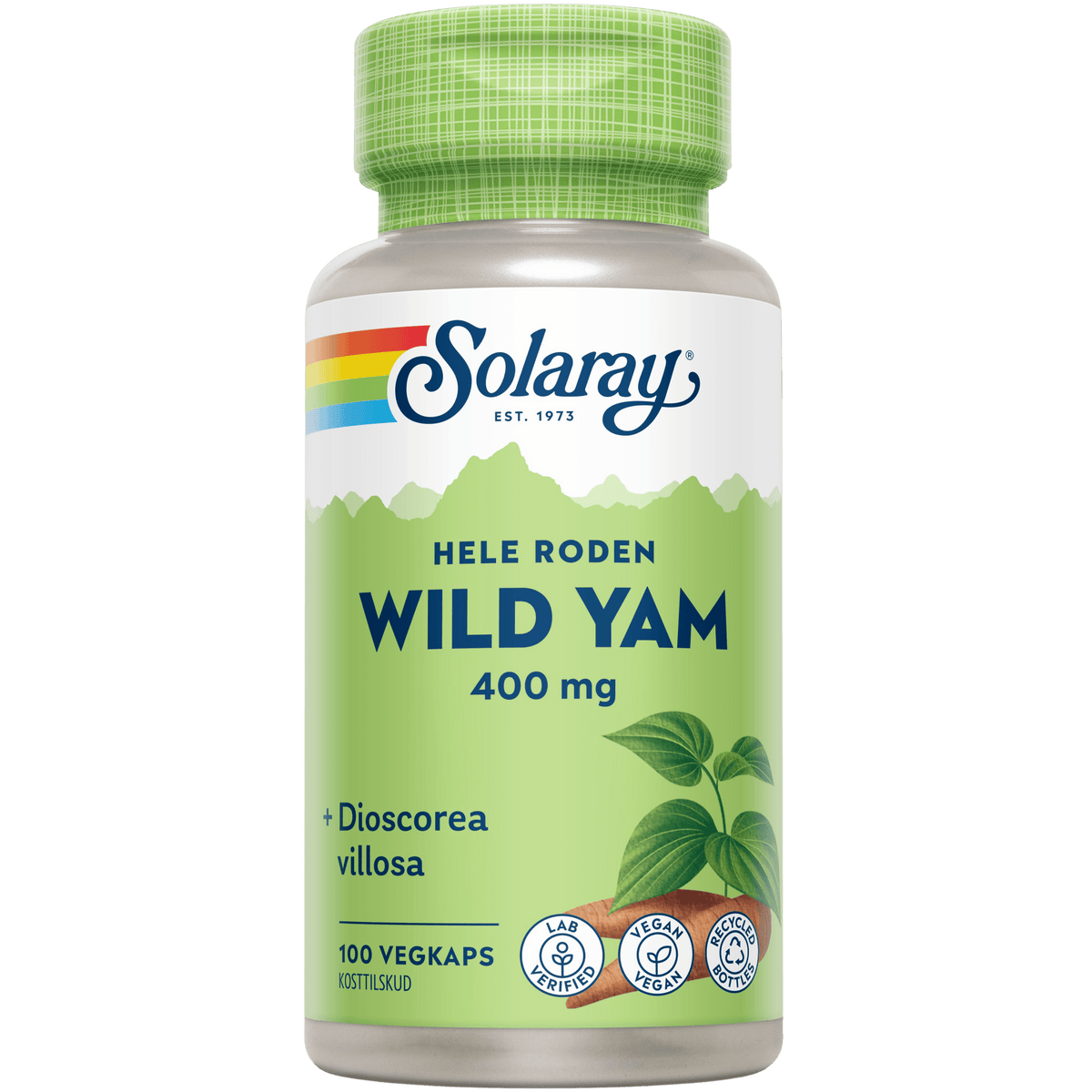Solaray Wild Yam Root | 100 kapsler fra Solaray på Mecindo.dk