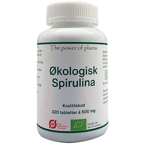The power of plants Økologisk Spirulina | 320 Tabl. fra The power of plants på Mecindo.dk