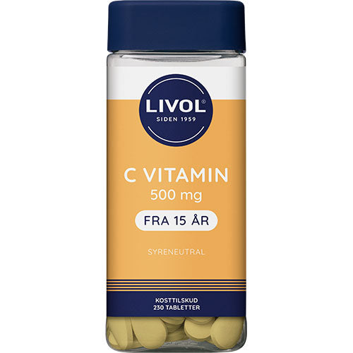Livol C-vitamin | 230 Tabl. fra Livol på Mecindo.dk