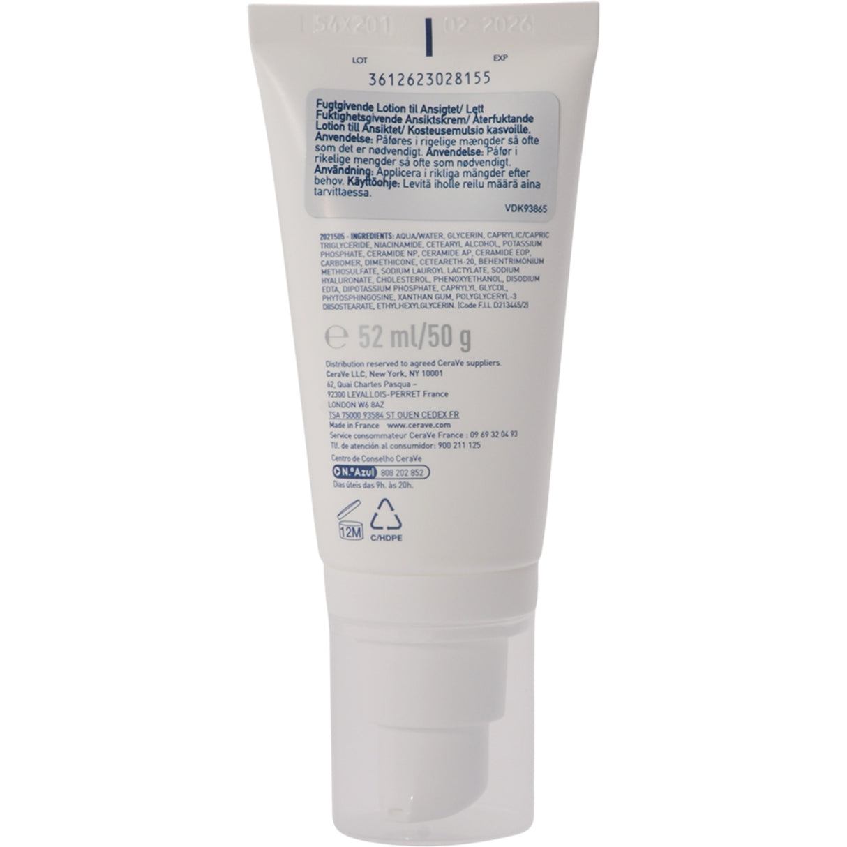 CeraVe Pm Facial Moisturising Lotion | 52 ml fra CeraVe på Mecindo.dk