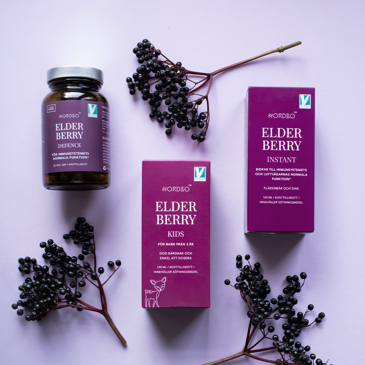 NORDBO Elderberry Kids | 120 ml fra NORDBO på Mecindo.dk