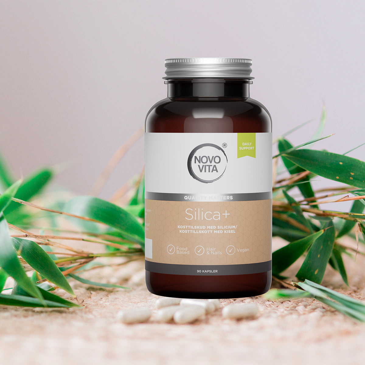 Novo Vita Silica+ | 90 kapsler fra Novo Vita på Mecindo.dk