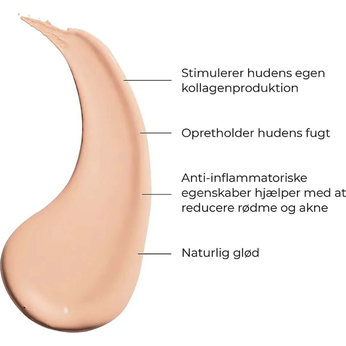 Lavinde Copenhagen Natural Glow Liquid Foundation (30 ml) | Ivory 206 fra Lavinde Copenhagen på Mecindo.dk