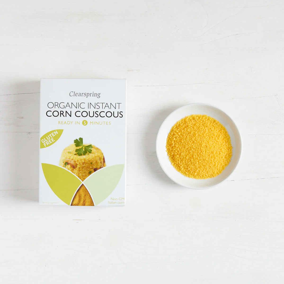 Clearspring Corn Couscous | 200 gr fra Clearspring på Mecindo.dk