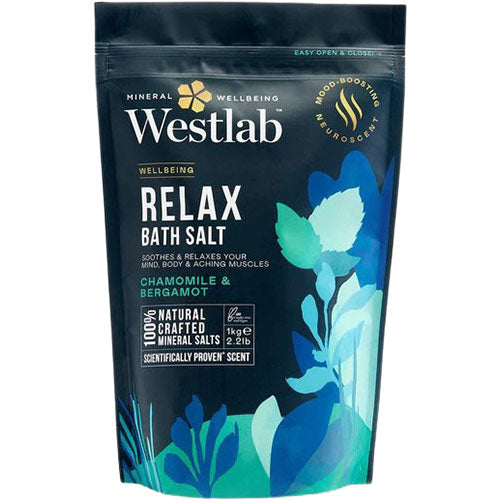 Westlab Relax Bath Salt - Chamomile & Bergamot | 1 KG fra Westlab på Mecindo.dk
