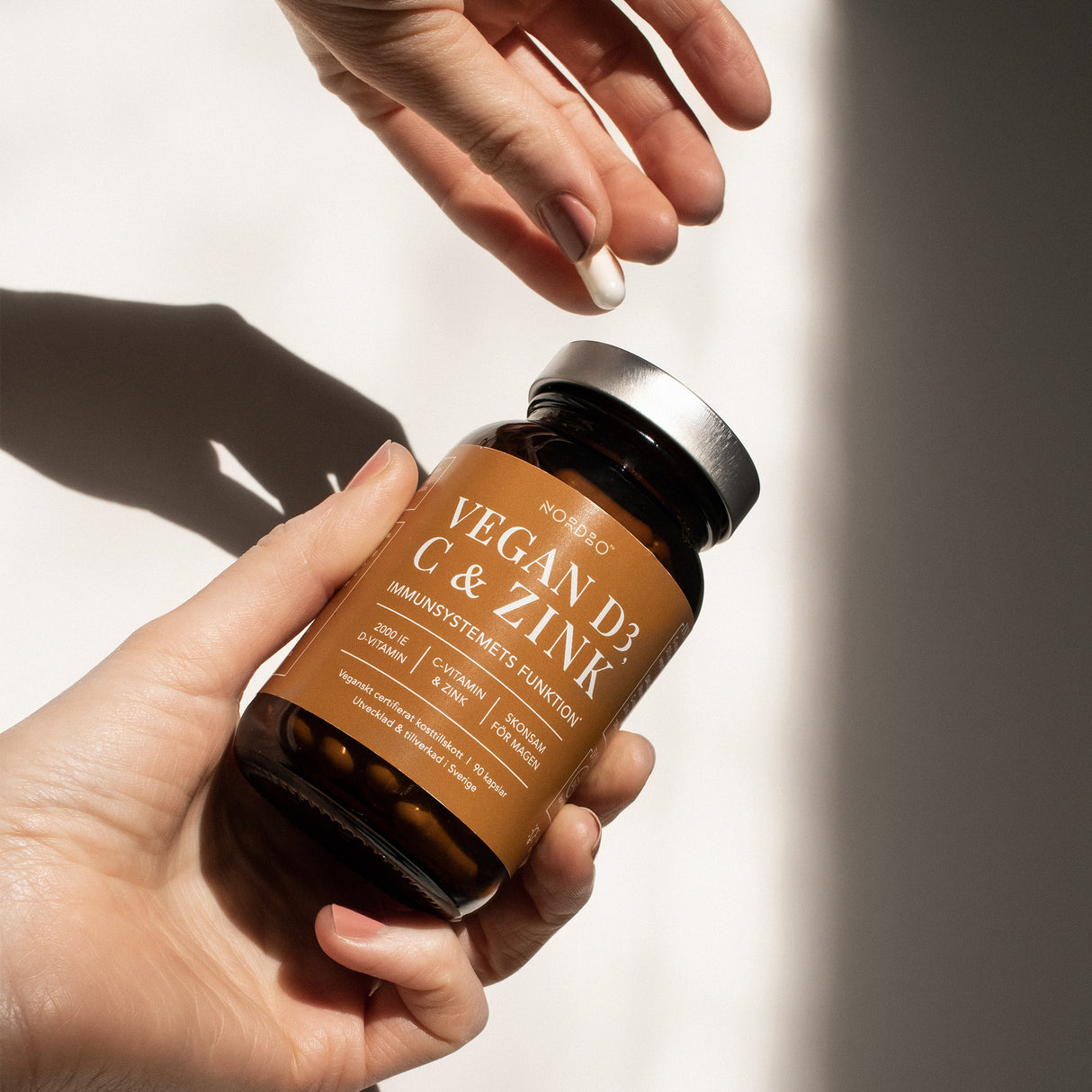 NORDBO Vegan D3, C & Zink | 90 kapsler