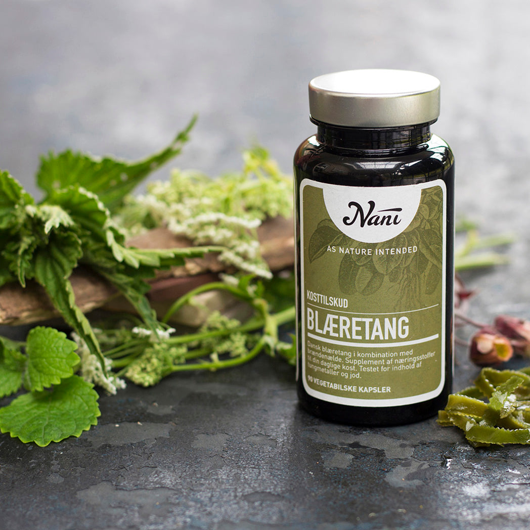 Nani Blæretang M. Jod | 90 kapsler fra Nani på Mecindo.dk