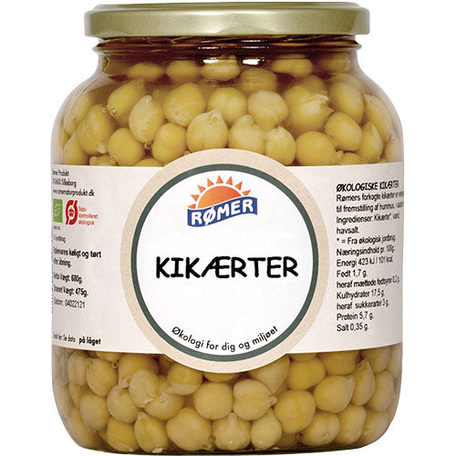Rømer Kikærter I Vand Økologisk | 660 gr fra Rømer på Mecindo.dk