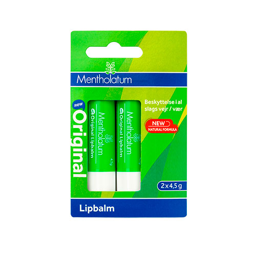 Mentholatum Læbepomade Original 2 x 4,5 G fra Mecindo.dk på Mecindo.dk