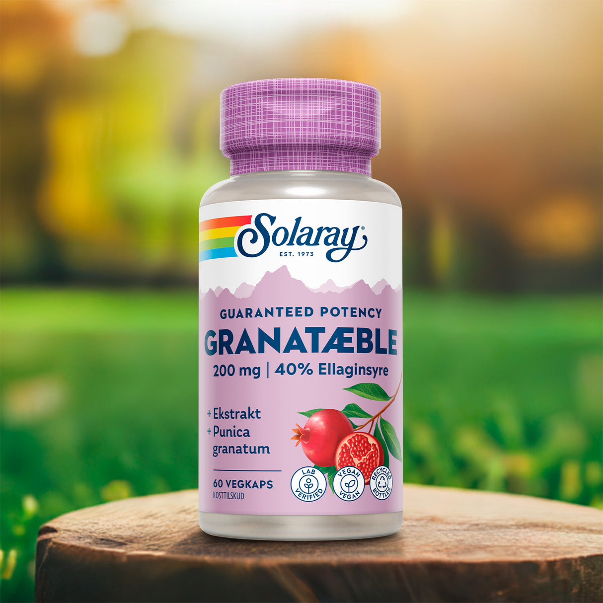 Solaray Granatæble | 60 kapsler fra Solaray på Mecindo.dk