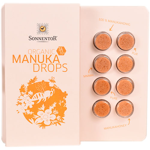 Sonnentor manuka honning drops TA10+ Ø | 22.4 gr fra Mecindo.dk på Mecindo.dk