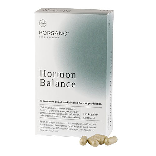 Porsano Hormon Balance | 60 kapsler fra Porsano på Mecindo.dk