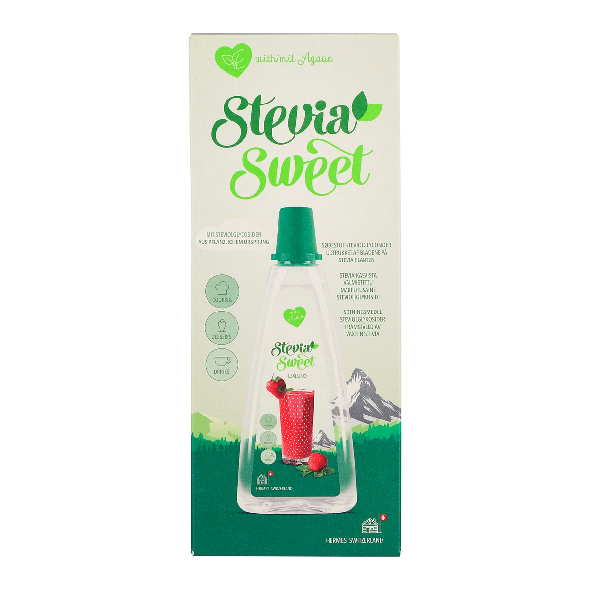 Hermasetas Flydende Stevia M. Agave Sirup | 125 ml fra Hermasetas på Mecindo.dk