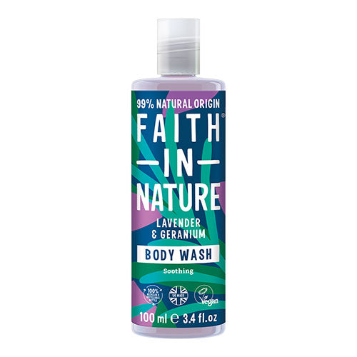 Faith in Nature Body Wash (100 ml) | Lavendel & Geranium fra Faith in Nature på Mecindo.dk