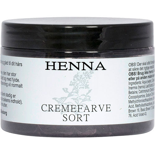Henna Hårfarve Creme (140 ml) | Sort fra Henna på Mecindo.dk