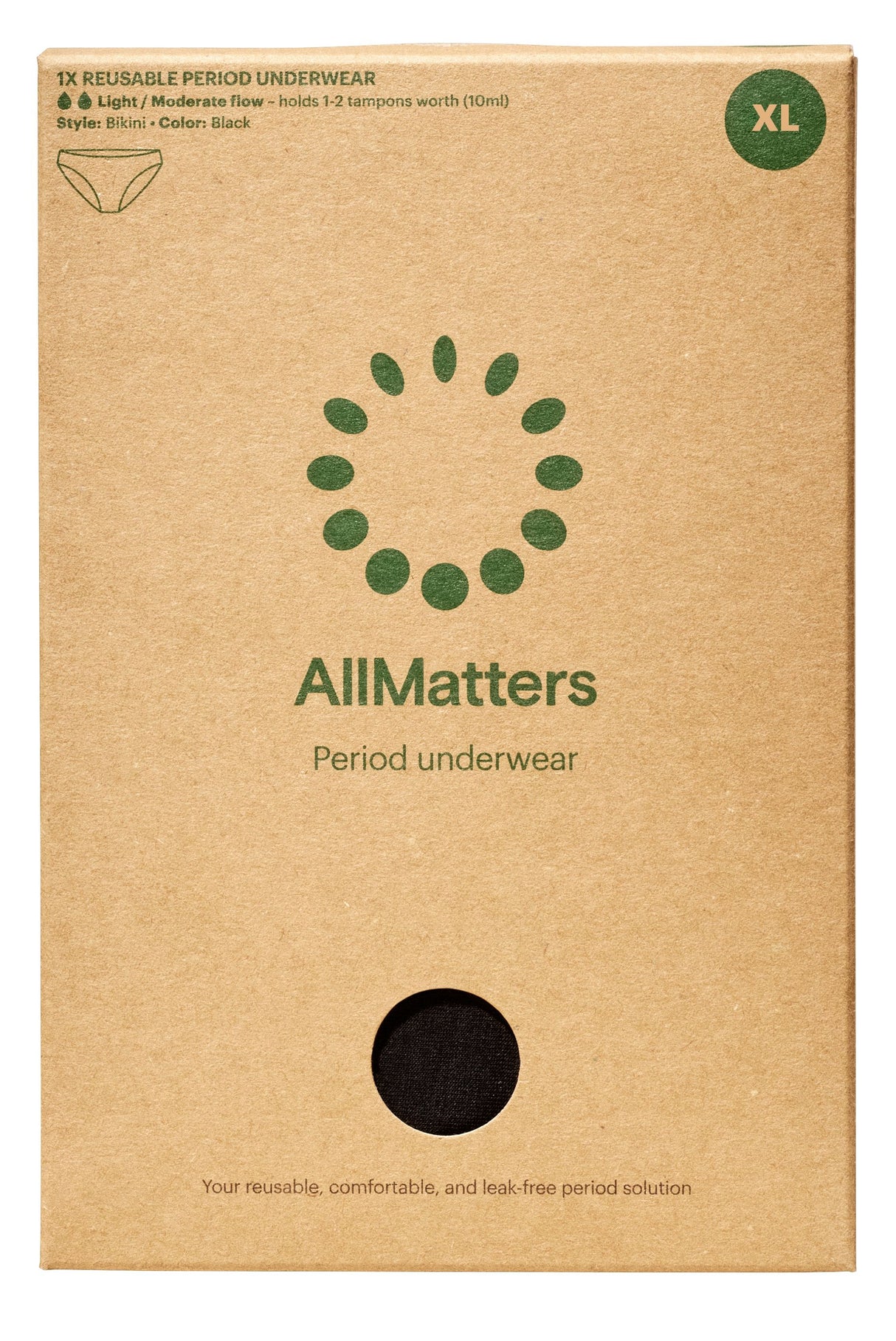 AllMatters Menstruationstrusser | Str. XL fra AllMatters på Mecindo.dk