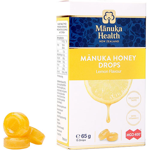 Manuka Health Manuka Honning Drops (65 gr) | Lemon fra Manuka Health på Mecindo.dk