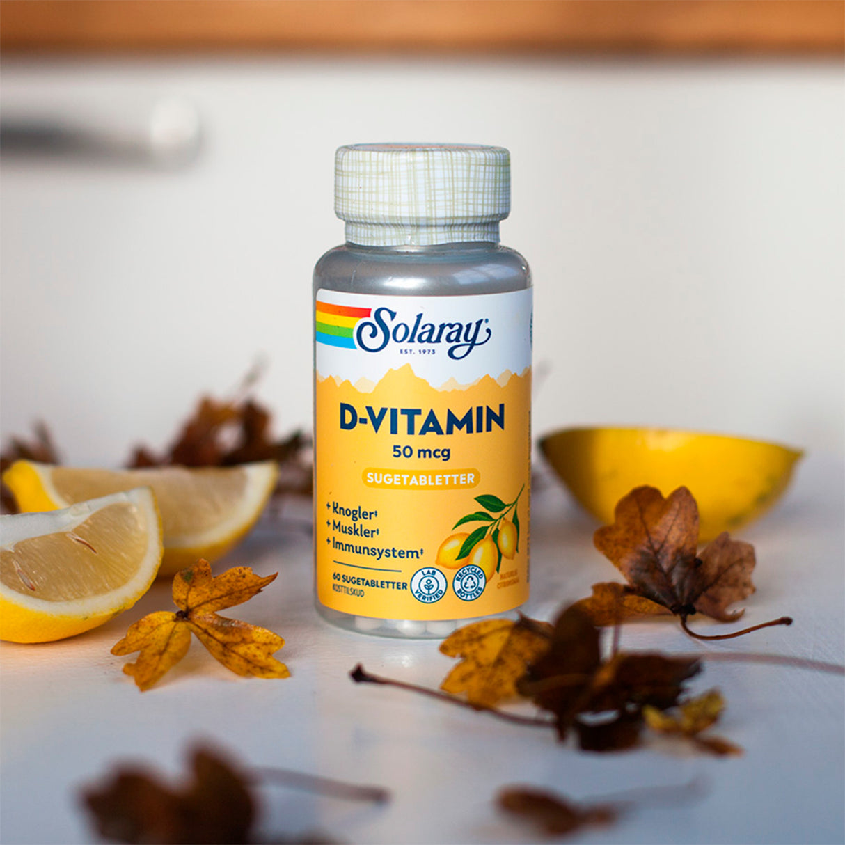 Solaray D-vitamin 50 Mcg | 60 Tabl. fra Solaray på Mecindo.dk