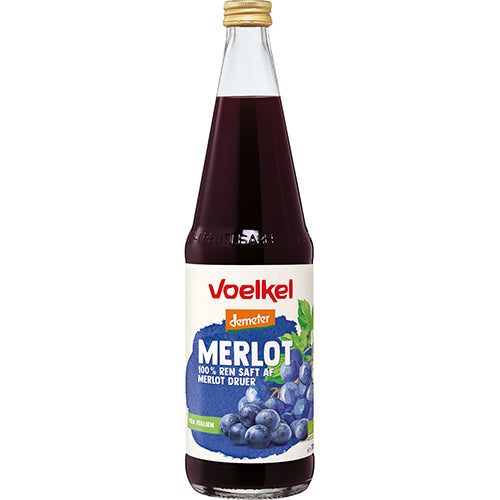 Voelkel Merlot, Ren Rød Druesaft Demeter Økologisk | 700 ml fra Voelkel på Mecindo.dk