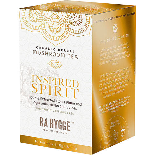 Rå Hygge Inspired Spirit - Lion's Mane Herbal Tea Ø | 16 br fra Rå Hygge på Mecindo.dk