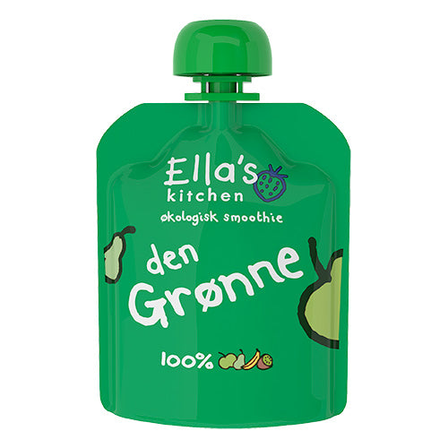 Ellas Kitchen Babysmoothie Den Grønne Økologisk 6 Mdr | 90 gr fra Ellas Kitchen på Mecindo.dk