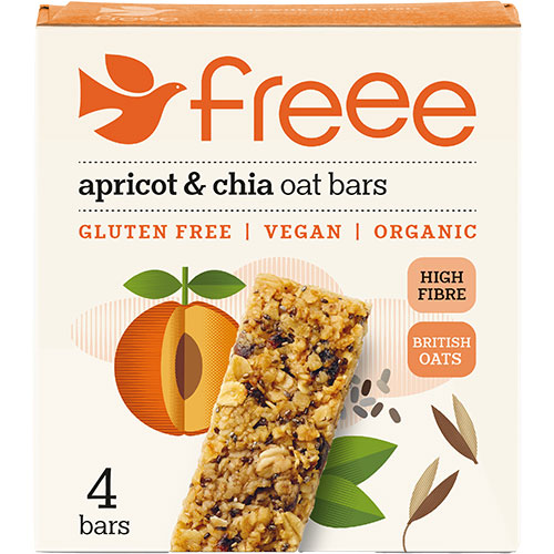 Doves Farm Organic Havrebar M. Abrikos & Chiafrø Økologisk | 140 gr fra Doves Farm på Mecindo.dk