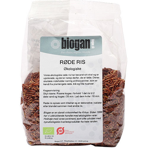 Biogan Økologiske Røde Ris | 500 gr fra Biogan på Mecindo.dk