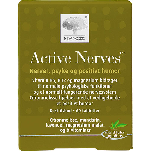 New Nordic Active Nerves | 60 Tabl. fra New Nordic på Mecindo.dk