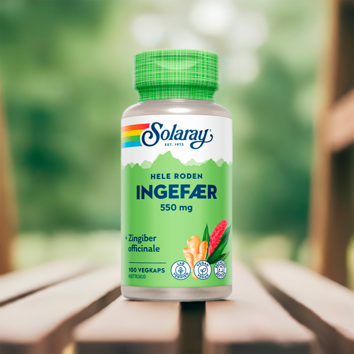 Solaray Ingefærrod | 100 kapsler fra Solaray på Mecindo.dk