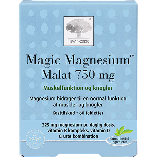 New Nordic Magic Magnesium Malat | 60 Tabl. fra New Nordic på Mecindo.dk