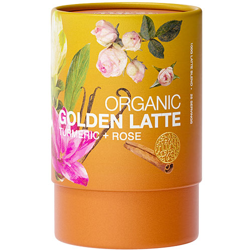 Tulsi Golden Latte Gurkemeje + Rose Økologisk | 100 gr fra Tulsi på Mecindo.dk