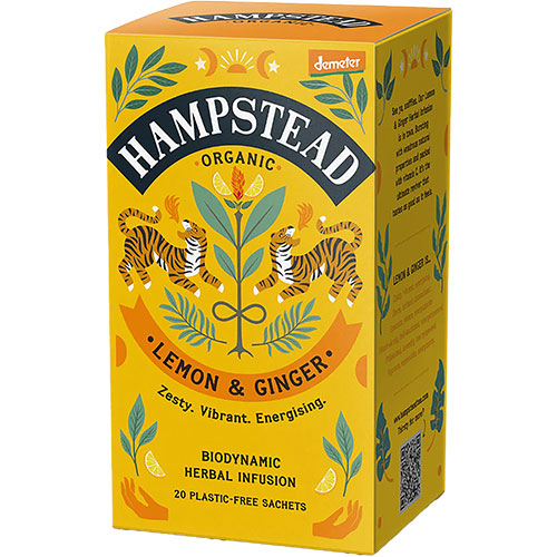 Hampstead Tea Citron & Ingefær Te Økologisk Demeter | 20 br fra Hampstead Tea på Mecindo.dk