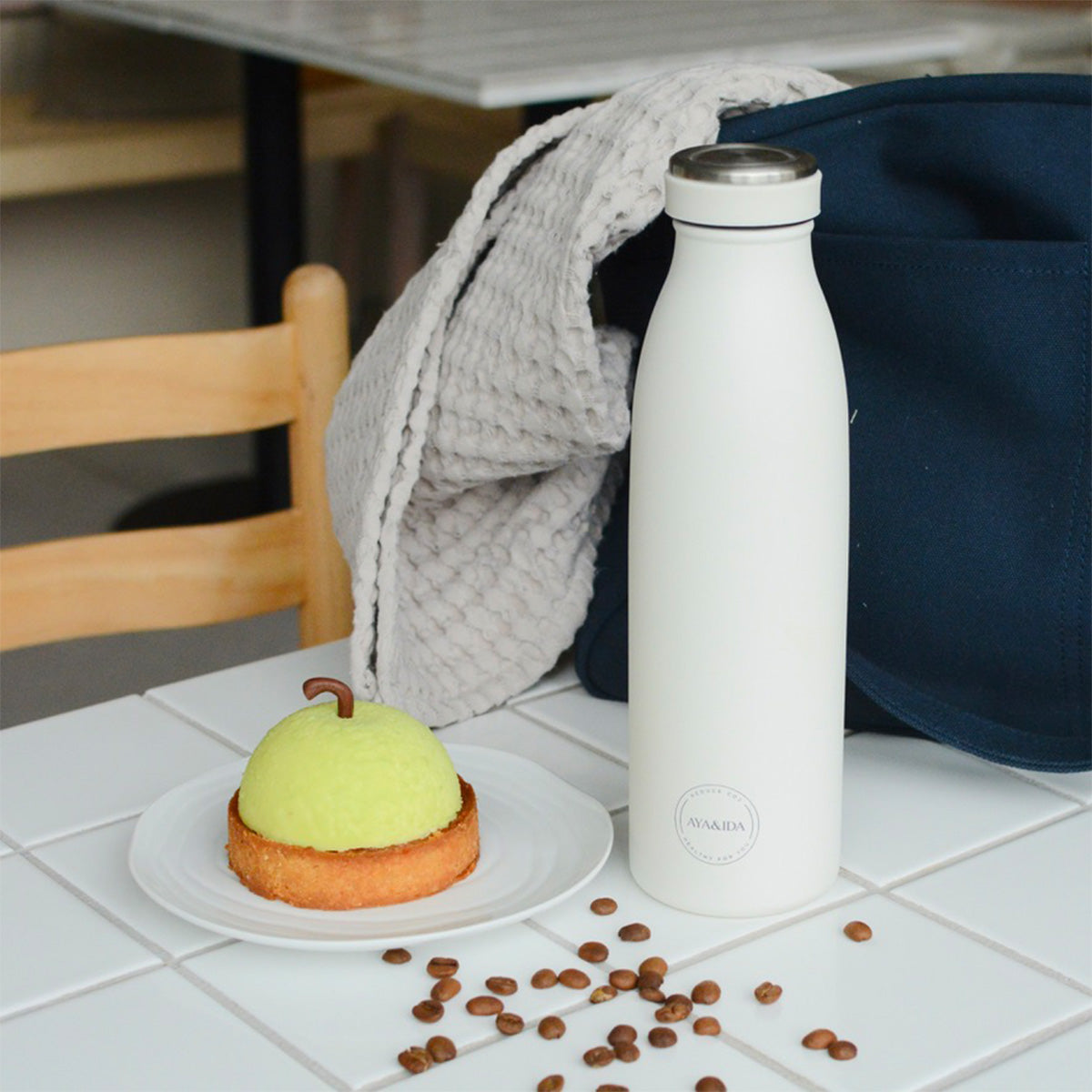 AYA&IDA Drinking Bottle 500ml | Winter White fra AYA&IDA på Mecindo.dk