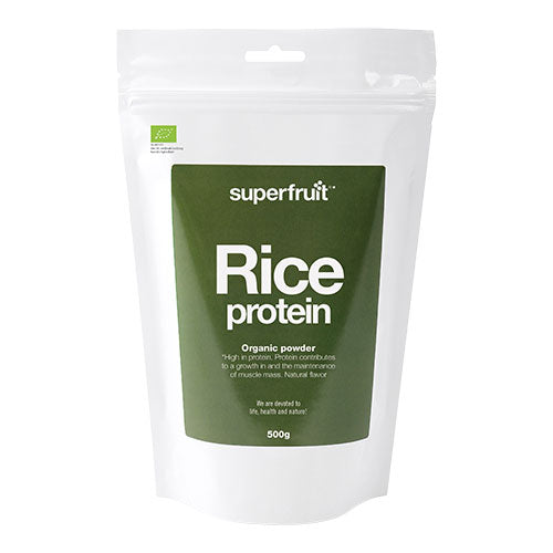 Superfruit Rice Protein Powder Økologisk | 500 gr fra Superfruit på Mecindo.dk