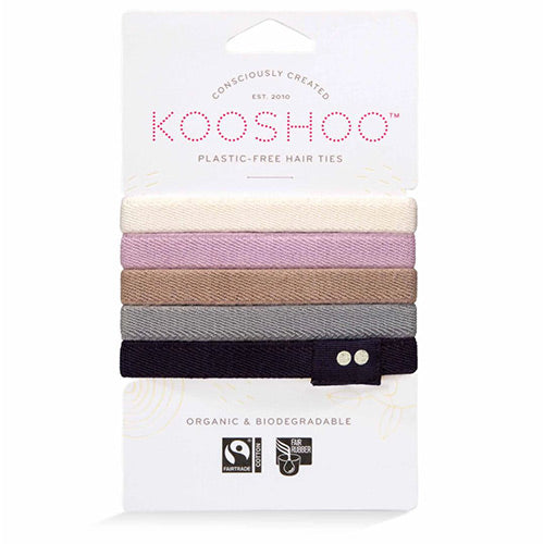 Kooshoo Hårelastikker Silver 5 Stk fra KooShoo på Mecindo.dk