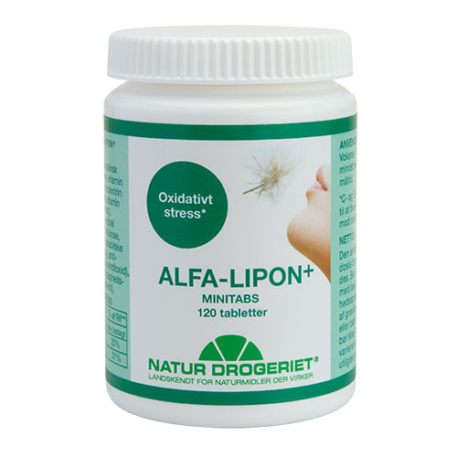Natur-Drogeriet Alfa-lipon+ Minitabs | 120 Tabl. fra Natur-Drogeriet på Mecindo.dk