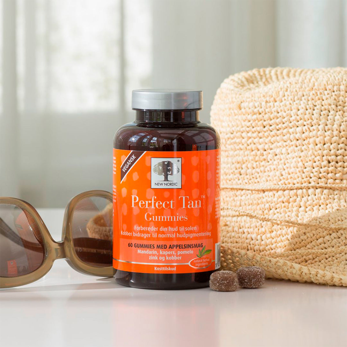 New Nordic Perfect Tan Gummies | 60 gummies fra New Nordic på Mecindo.dk