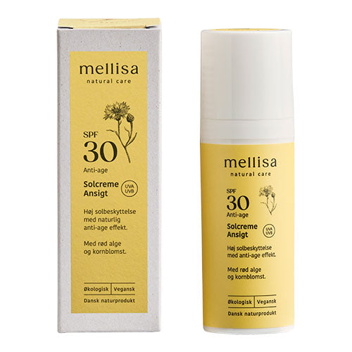 Mellisa Solcreme Ansigt Spf 30 | 50 ml fra Mellisa på Mecindo.dk