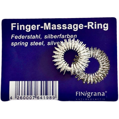 Finigrana Akupressurring, fjærstål sølvfarget, 20 mm fra Finigrana på Mecindo.dk