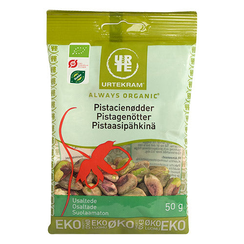 Urtekram Pistacienødder Uden Skal Øko | 50 gr fra Urtekram på Mecindo.dk