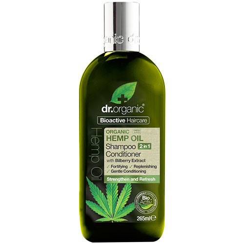 Dr. Organic Hemp Oil Shampoo & Conditioner | 265 ml fra Dr. Organic på Mecindo.dk