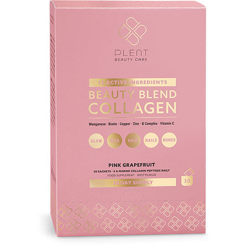 Plent Beauty Blend Collagen 30 X 5 Gr | Pink Grapefruit fra Plent på Mecindo.dk