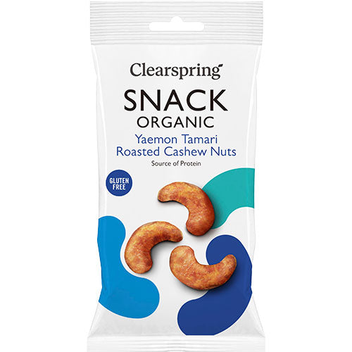 Clearspring Tamari Ristede Cashewnødder | 30 gr fra Clearspring på Mecindo.dk
